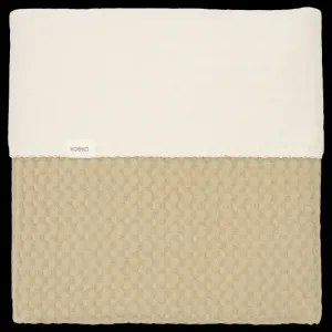 Wiegdeken_cotton_fleece_wafel_Amsterdam_Olive_
